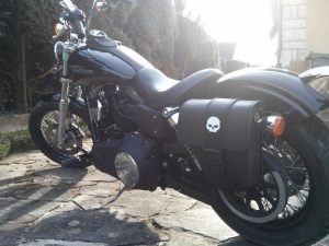 Sacoche Myleatherbikes Harley Dyna Street Bob_123